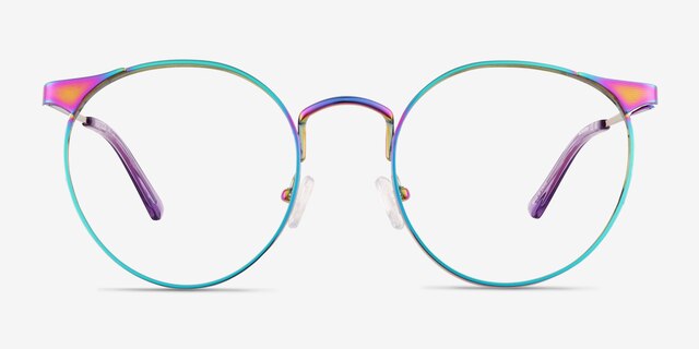 Alsie Rainbow TitaniumEyeglass Frames from EyeBuyDirect, Front View