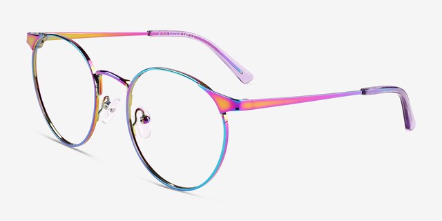 Alsie Rainbow TitaniumEyeglass Frames from EyeBuyDirect, Angle View