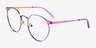Alsie Rainbow TitaniumEyeglass Frames from EyeBuyDirect, Angle View