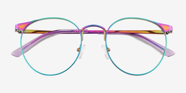 Alsie Rainbow TitaniumEyeglass Frames from EyeBuyDirect, Closed View
