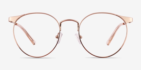 Alsie Or rose Titane Montures de lunettes de vue