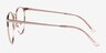 Alsie Rose Gold TitaniumEyeglass Frames from EyeBuyDirect, Side View