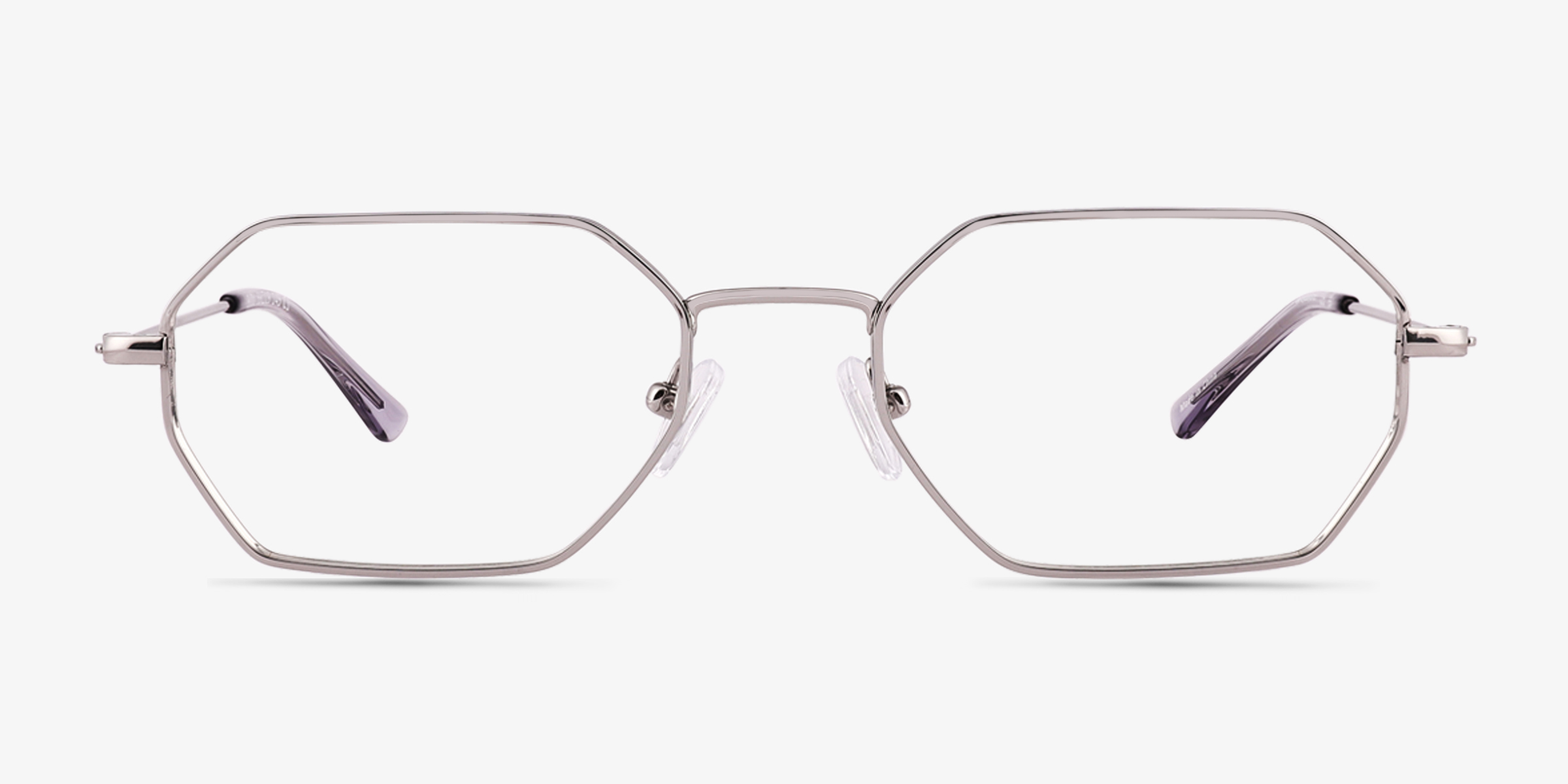 Bidu Geometric White Silver Full Rim Eyeglasses Eyebuydirect Canada