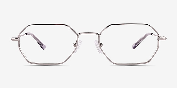 Bidu White Silver  Titanium Eyeglass Frames