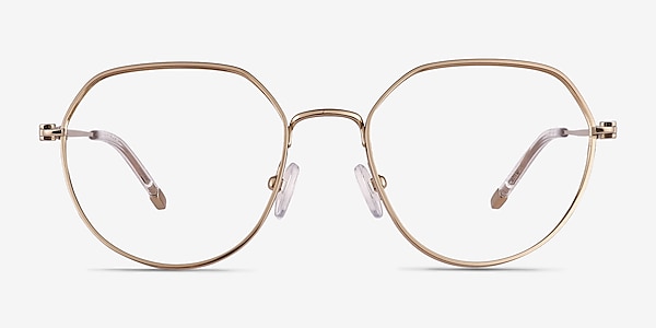 Zeus Shiny Gold  Titanium Eyeglass Frames