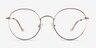 Gavi Shiny Gold TitaniumEyeglass Frames from EyeBuyDirect, Front View