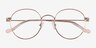 Gavi Shiny Gold TitaniumEyeglass Frames from EyeBuyDirect, Closed View