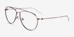 Kenji Matte Silver TitaniumEyeglass Frames from EyeBuyDirect, Angle View