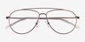 Kenji Matte Silver TitaniumEyeglass Frames from EyeBuyDirect, Closed View