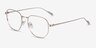 Lumi Gold TitaniumEyeglass Frames from EyeBuyDirect, Angle View