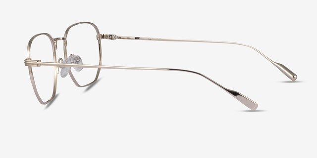 Lumi Gold TitaniumEyeglass Frames from EyeBuyDirect, Side View