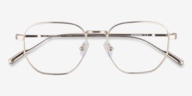 Lumi Doré Titanium Montures de lunettes de vue d'EyeBuyDirect, Vue Rapprochée