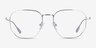 Lumi Silver TitaniumEyeglass Frames from EyeBuyDirect, Front View