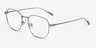Lumi Silver TitaniumEyeglass Frames from EyeBuyDirect, Angle View