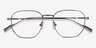 Lumi Bronze TitaniumMontures de lunettes de vue d'EyeBuyDirect, Vue Rapprochée