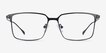 Nano Black TitaniumEyeglass Frames from EyeBuyDirect, Front View