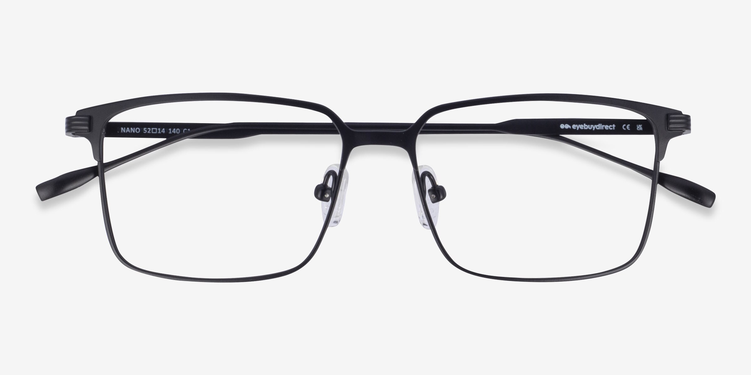 オムニバス SILVER RAY PRESENTSBLACK TREATMENT Nano Square Silver Glasses for Men | Eyebuydirect