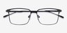 Nano Black TitaniumEyeglass Frames from EyeBuyDirect, Closed View
