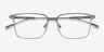 Nano Silver TitaniumEyeglass Frames from EyeBuyDirect, Closed View