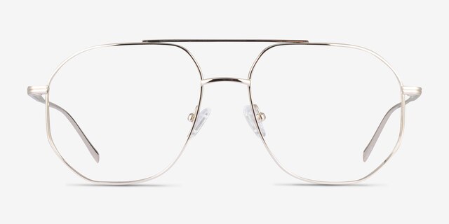 Flexi Gold TitaniumEyeglass Frames from EyeBuyDirect, Front View