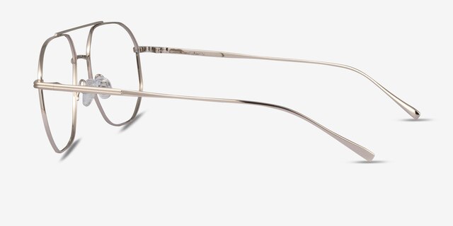 Flexi Gold TitaniumEyeglass Frames from EyeBuyDirect, Side View