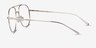Flexi Gold TitaniumEyeglass Frames from EyeBuyDirect, Side View