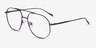 Flexi Gunmetal TitaniumMontures de lunettes de vue d'EyeBuyDirect, Vue d'Angle