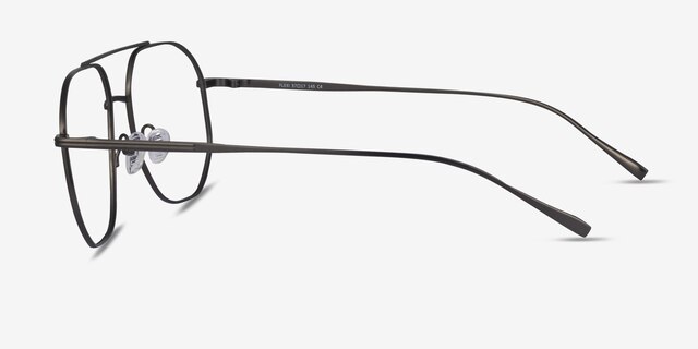 Flexi Gunmetal TitaniumMontures de lunettes de vue d'EyeBuyDirect, Vue de Côté
