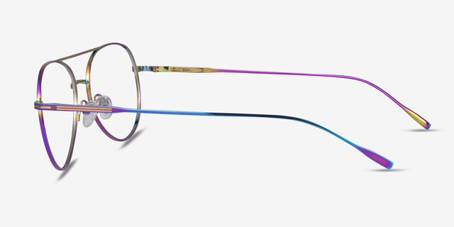 Vivo Multicolor TitaniumEyeglass Frames from EyeBuyDirect, Side View