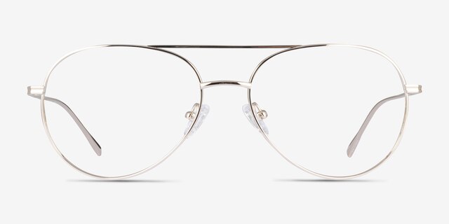Vivo Gold TitaniumEyeglass Frames from EyeBuyDirect, Front View