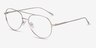 Vivo Gold TitaniumEyeglass Frames from EyeBuyDirect, Angle View