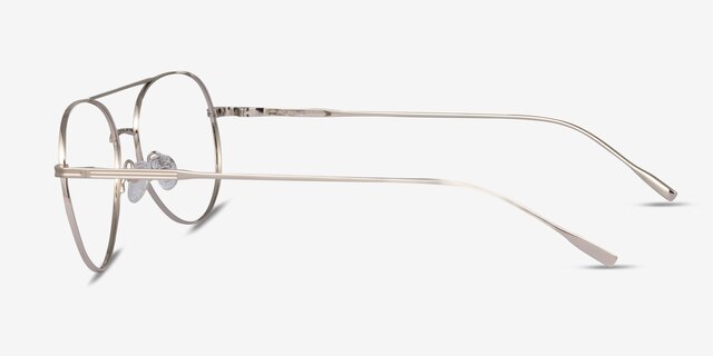 Vivo Gold TitaniumEyeglass Frames from EyeBuyDirect, Side View