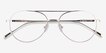 Vivo Gold TitaniumEyeglass Frames from EyeBuyDirect, Closed View