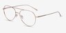 Vivo Or rose TitaniumMontures de lunettes de vue d'EyeBuyDirect, Vue d'Angle