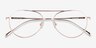 Vivo Or rose TitaniumMontures de lunettes de vue d'EyeBuyDirect, Vue Rapprochée