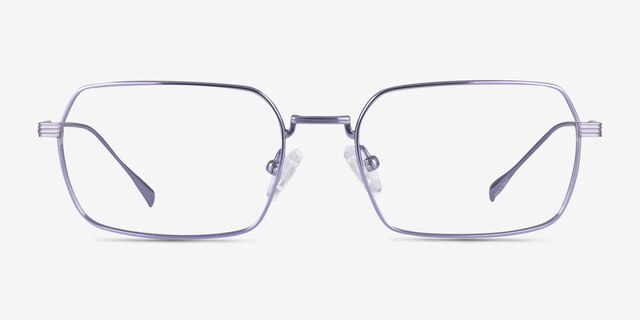 Nexo Violet TitaniumMontures de lunettes de vue d'EyeBuyDirect, Vue de Face