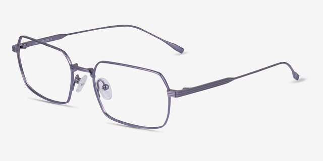 Nexo Violet TitaniumMontures de lunettes de vue d'EyeBuyDirect, Vue d'Angle