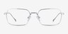 Nexo Silver TitaniumEyeglass Frames from EyeBuyDirect, Front View