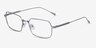 Nexo Silver TitaniumEyeglass Frames from EyeBuyDirect, Angle View