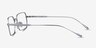 Nexo Silver TitaniumEyeglass Frames from EyeBuyDirect, Side View
