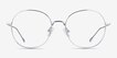 Zero Silver TitaniumEyeglass Frames from EyeBuyDirect, Front View