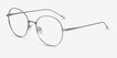 Zero Silver TitaniumEyeglass Frames from EyeBuyDirect, Angle View