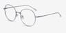 Zero Silver TitaniumEyeglass Frames from EyeBuyDirect, Angle View