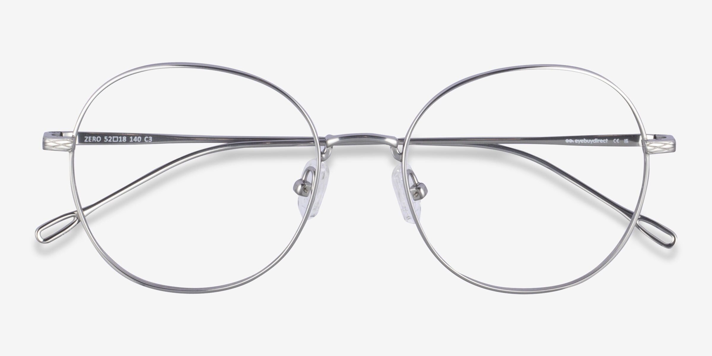 アクセサリー have a good time FRAME TOP SILVER Zero Round Silver Full Rim Eyeglasses | Eyebuydirect