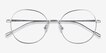 Zero Silver TitaniumEyeglass Frames from EyeBuyDirect, Closed View