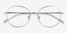 Zero Silver TitaniumEyeglass Frames from EyeBuyDirect, Closed View