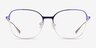 Glint Purple Gold TitaniumEyeglass Frames from EyeBuyDirect, Front View