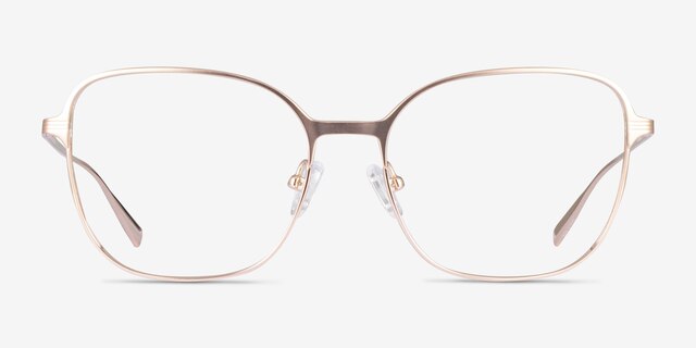 Glint Rose Gold TitaniumEyeglass Frames from EyeBuyDirect, Front View