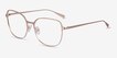Glint Rose Gold TitaniumEyeglass Frames from EyeBuyDirect, Angle View
