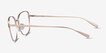 Glint Rose Gold TitaniumEyeglass Frames from EyeBuyDirect, Side View